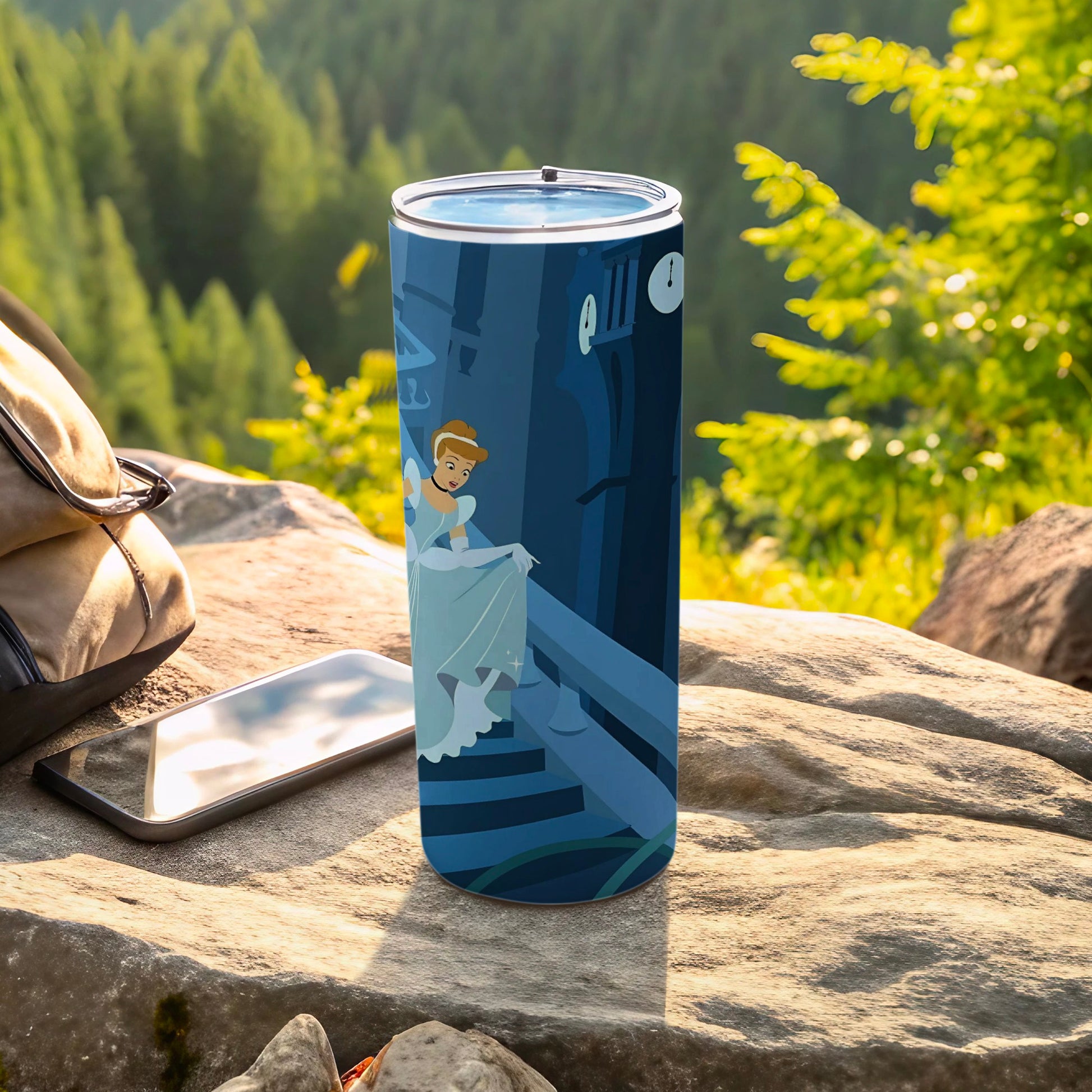 Cinderella Scenic Travel Tumbler for Outdoor Adventures