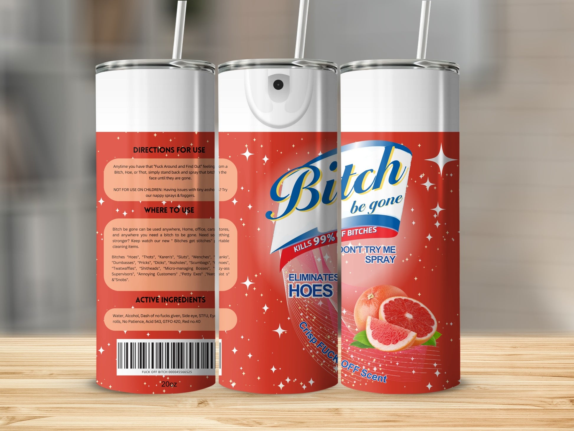Bitch Be Gone Spray Eliminates Hoes Crisp Scent
