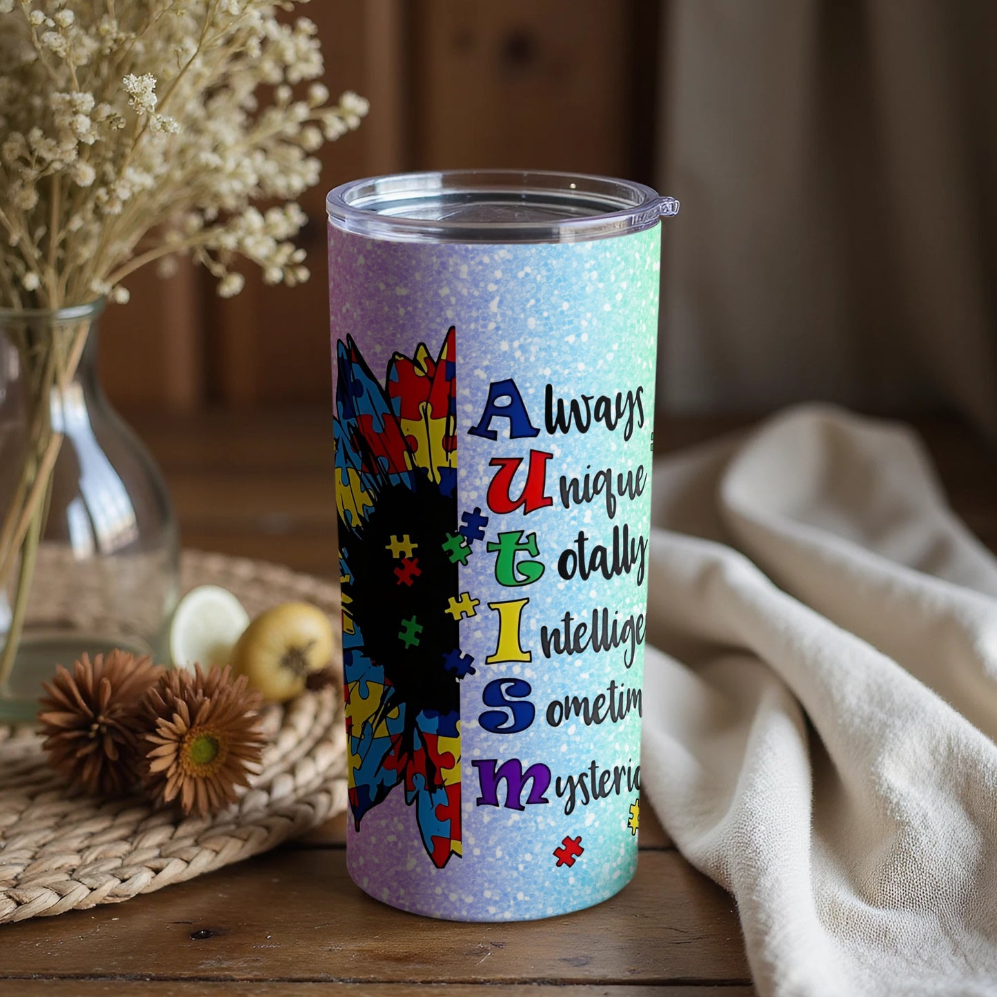 Autism Always Unique Tumbler Flask Travel Mug