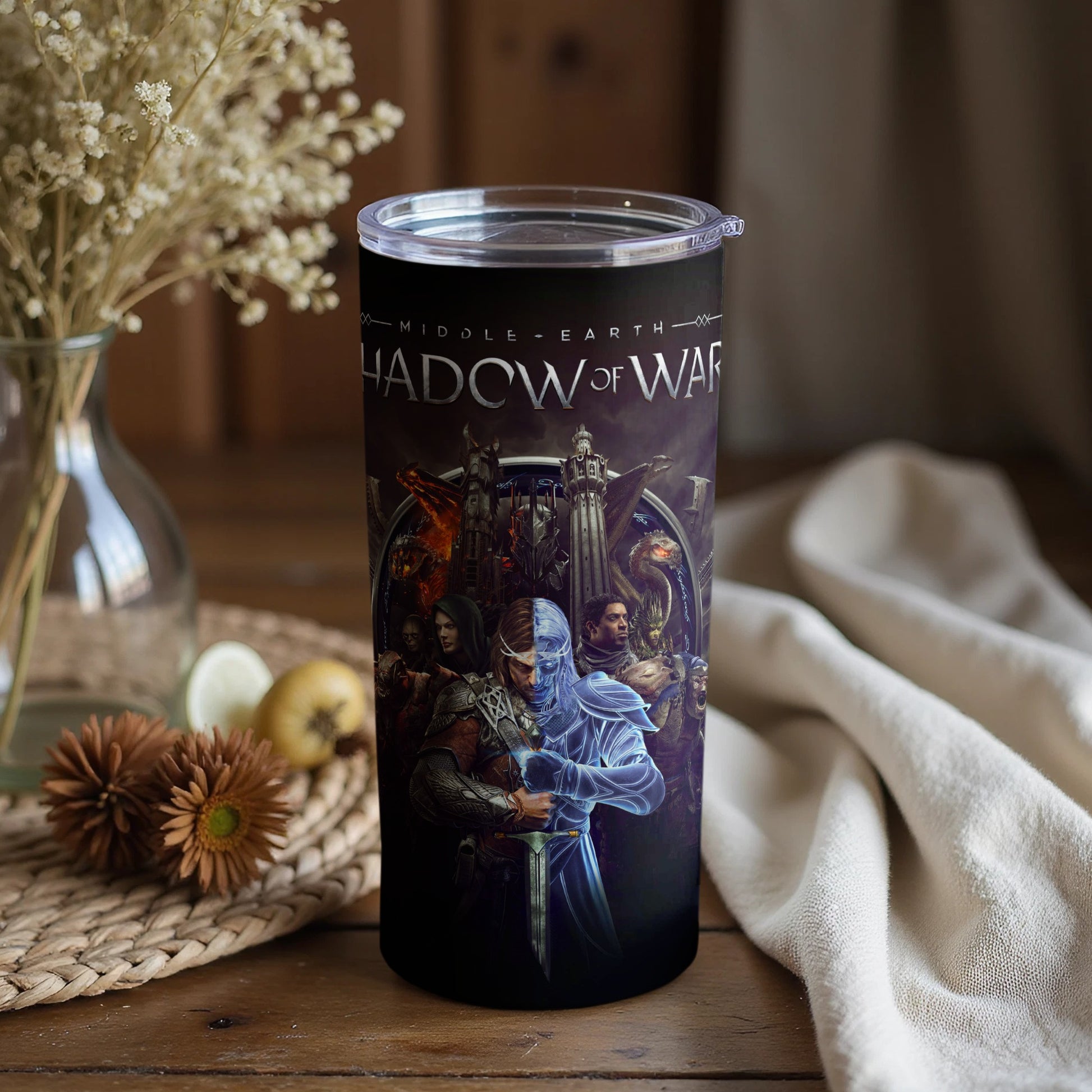 Middle Earth Shadow of War Tumbler