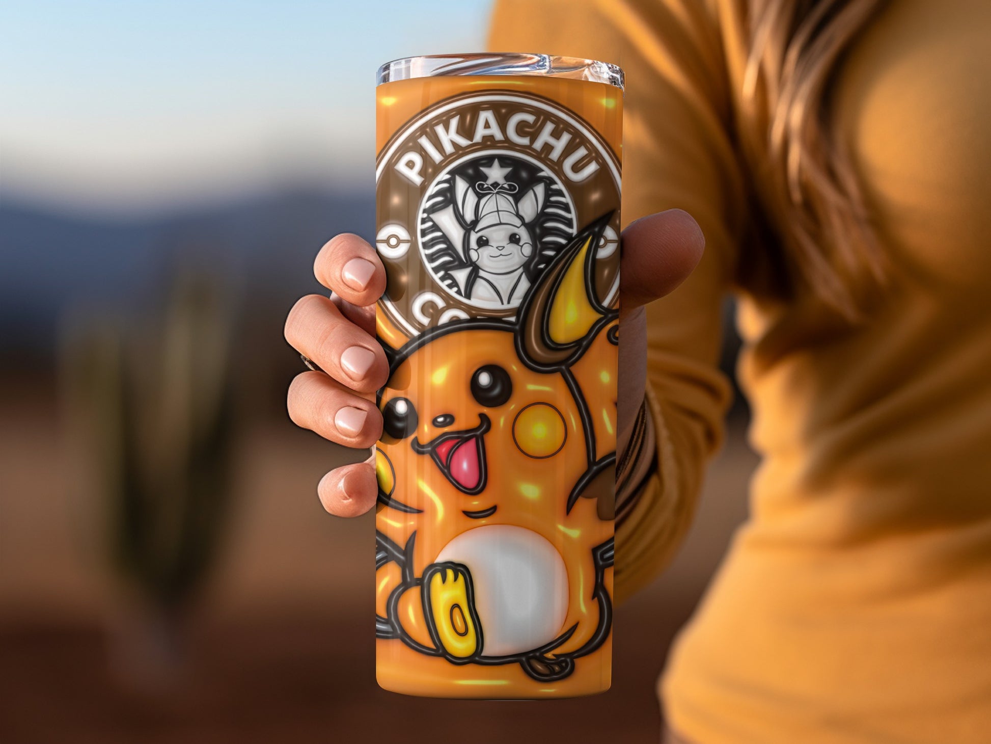 Cute Pikachu Design Thermal Drinkware for Fans
