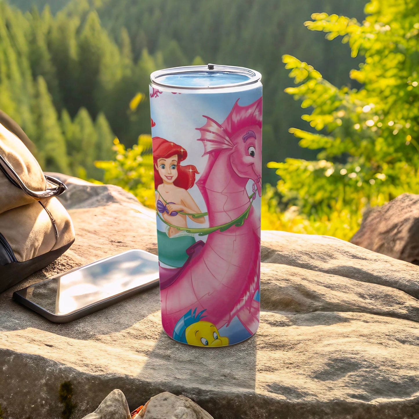 Ariel and Friends Themed Stainless Steel Tumbler