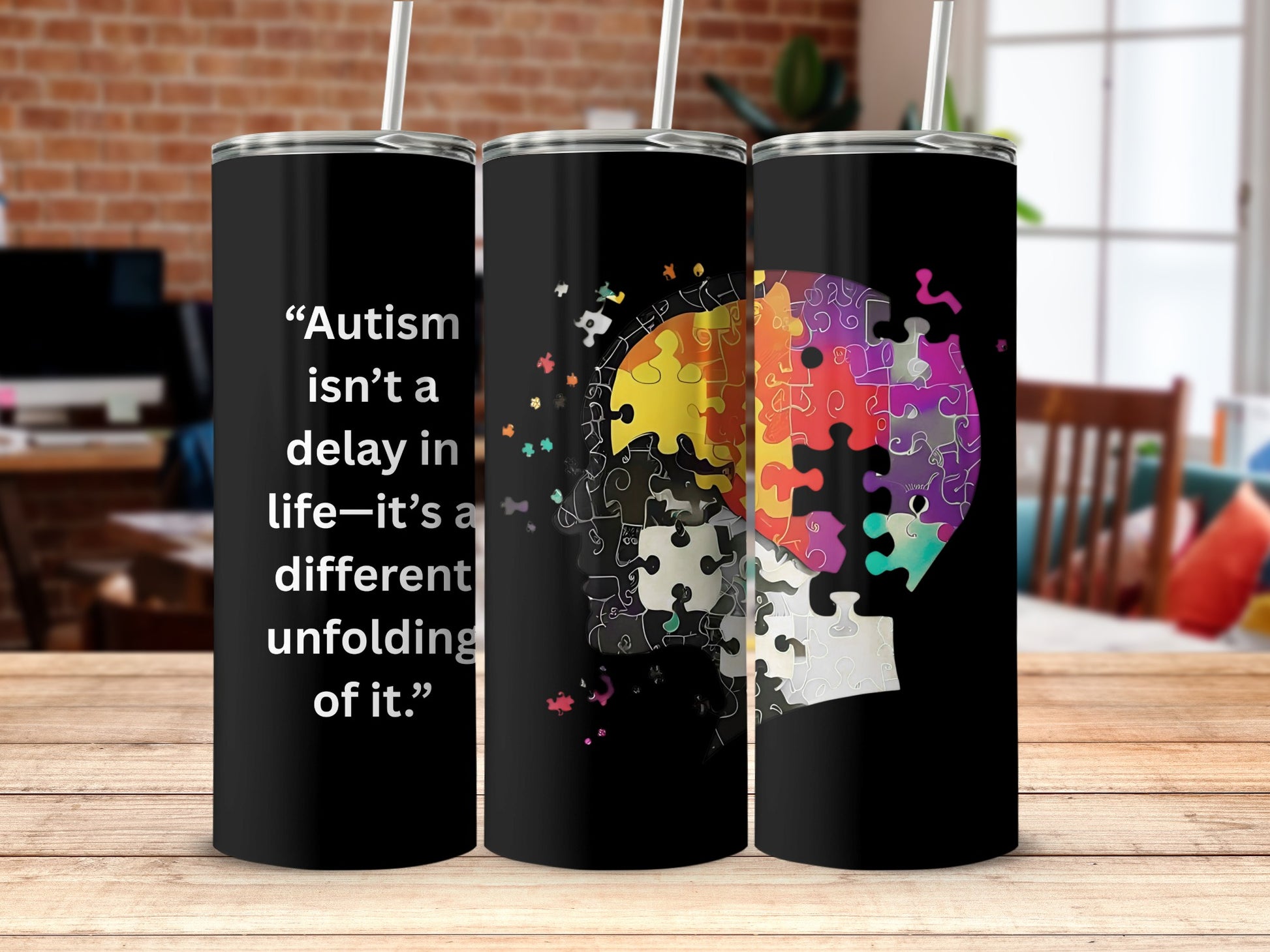 Autism Awareness Design Tumbler for a Unique Statement