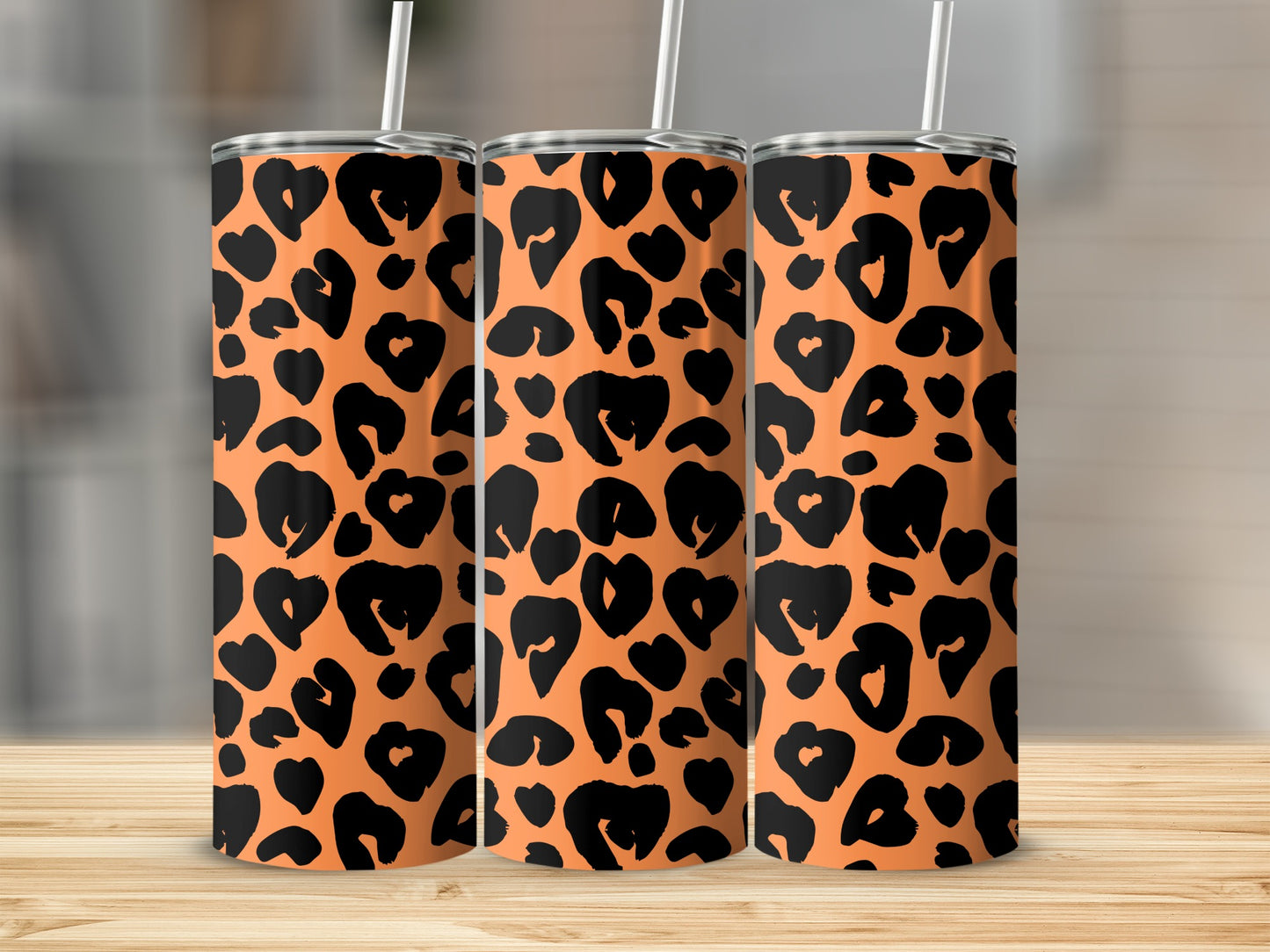 Stylish Leopard Print Tumbler for Trendy Beverage Enjoyment