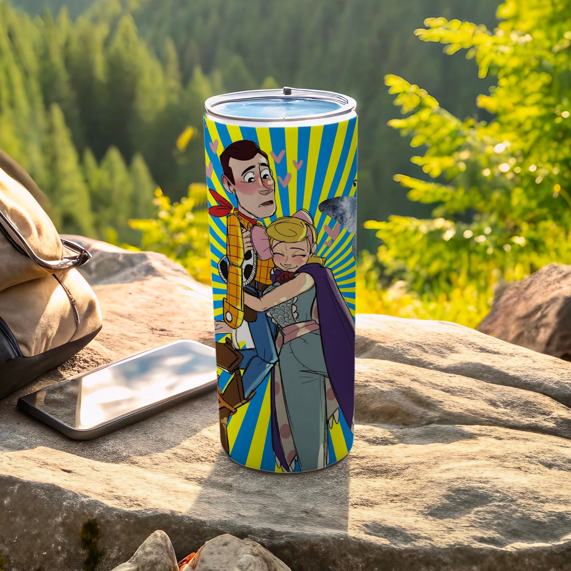 Cute Cartoon Design Insulated Tumbler with Lid