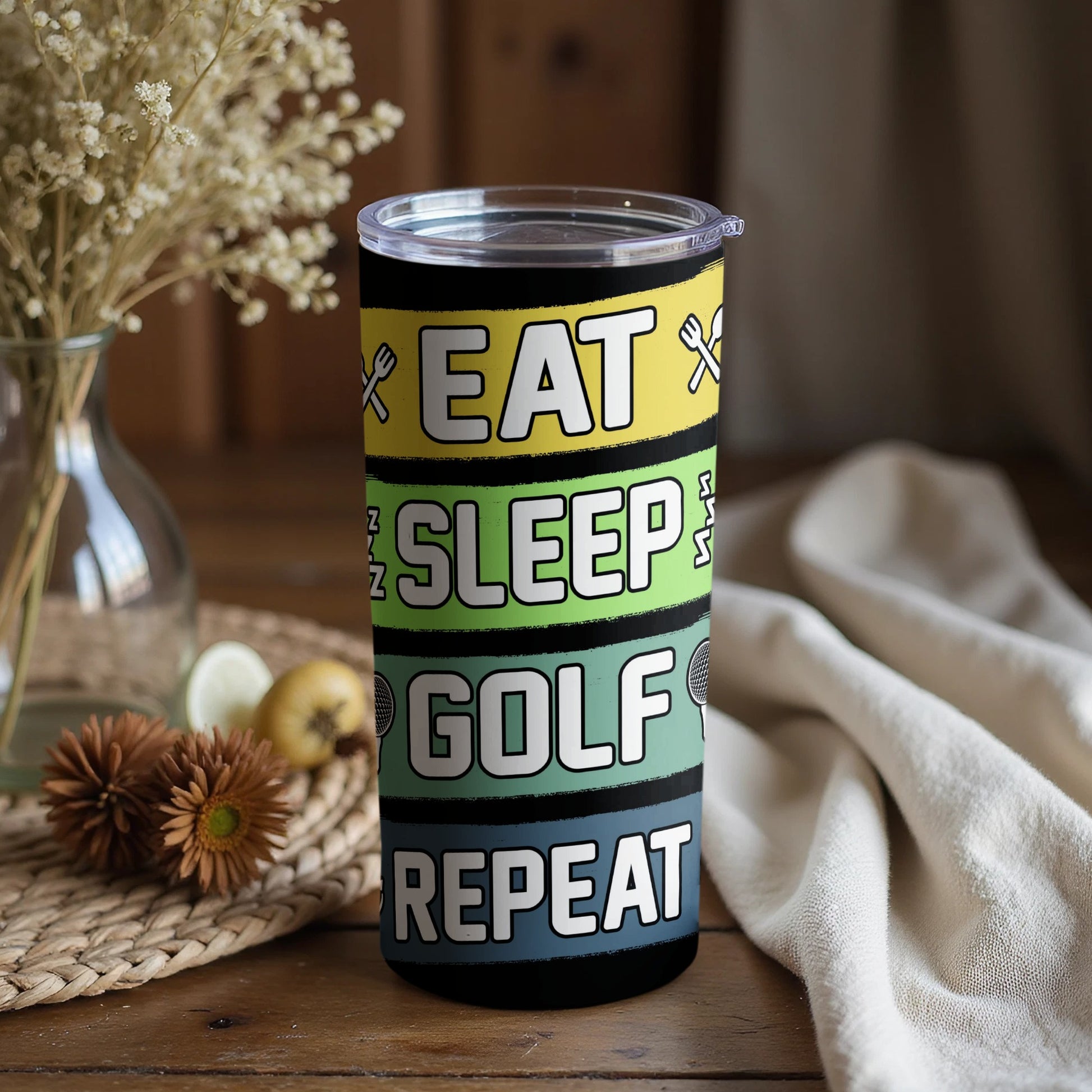 Eat Sleep Golf Repeat Insulated Tumbler Product