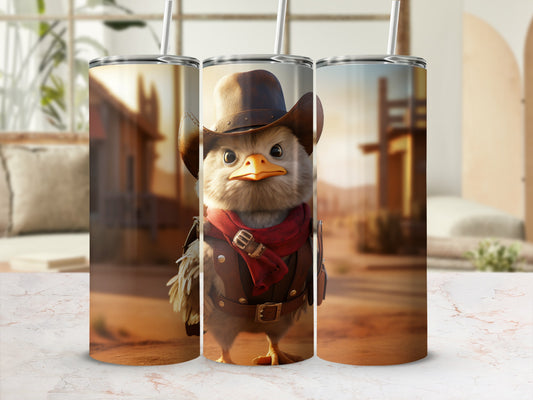 Cute Cowboy Chick Western Desert Adventure Tumbler product type
Chick
Cowboy
Western
Bird
Hat
Bandana
Cute
Adorable
Tumbler
Drinkware
Wild West
Rodeo
Desert
Animal
Cartoon
Fun
Gift
Unique
Chicken
Beverage