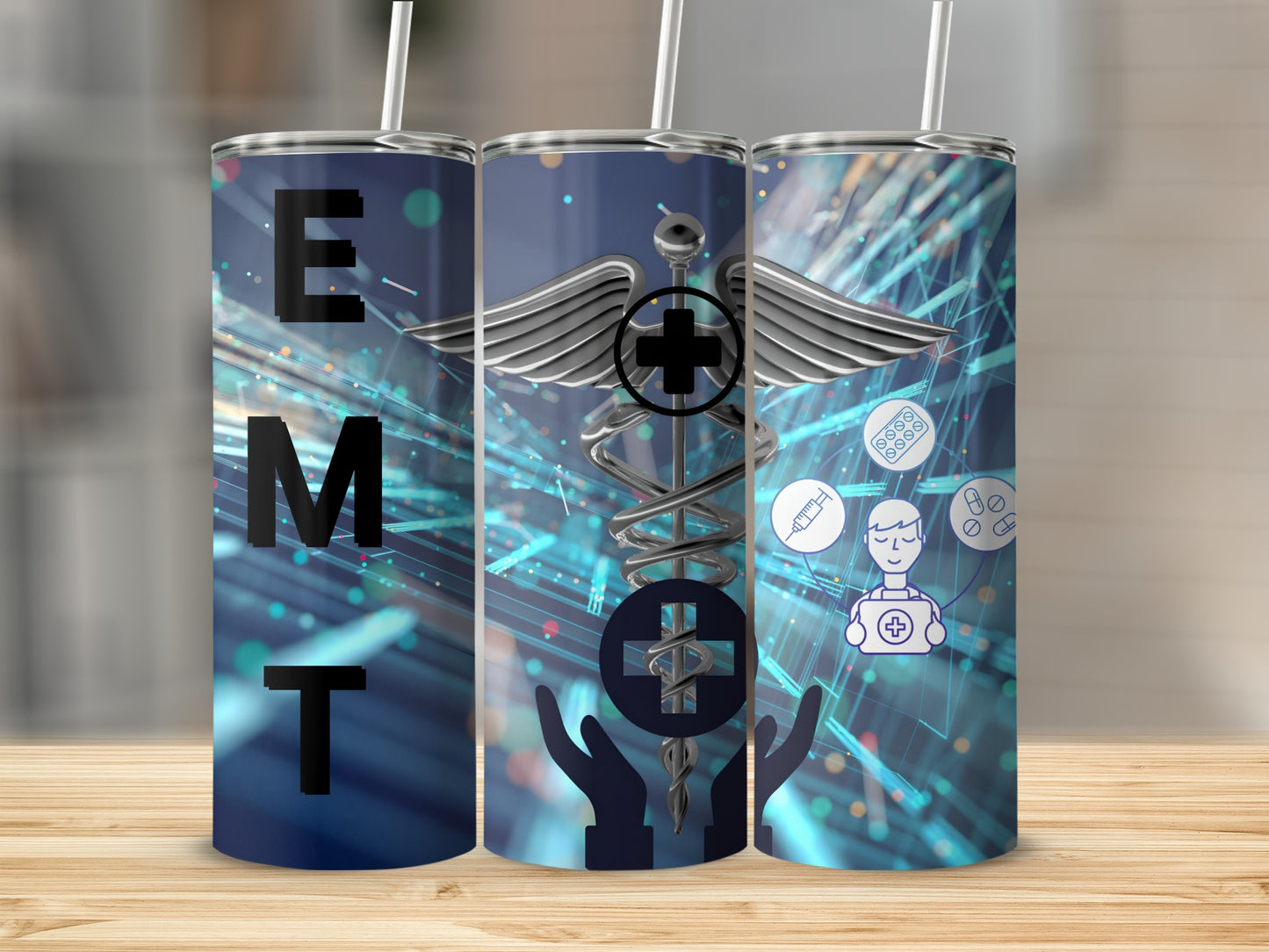 EMT Themed Medical Emergency Services Tumbler