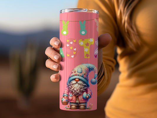 Easter-themed Cute Gnome Insulated Tumbler