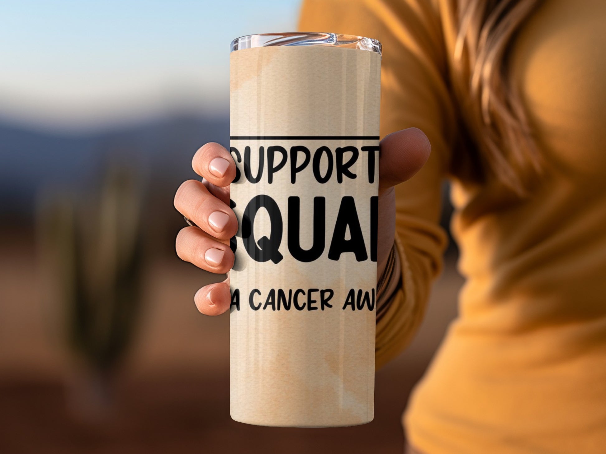 Support Squad Cancer Awareness Insulated Tumbler