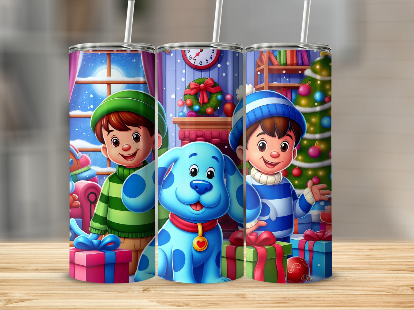 Festive Holiday Character Drinking Tumblers Magic Party