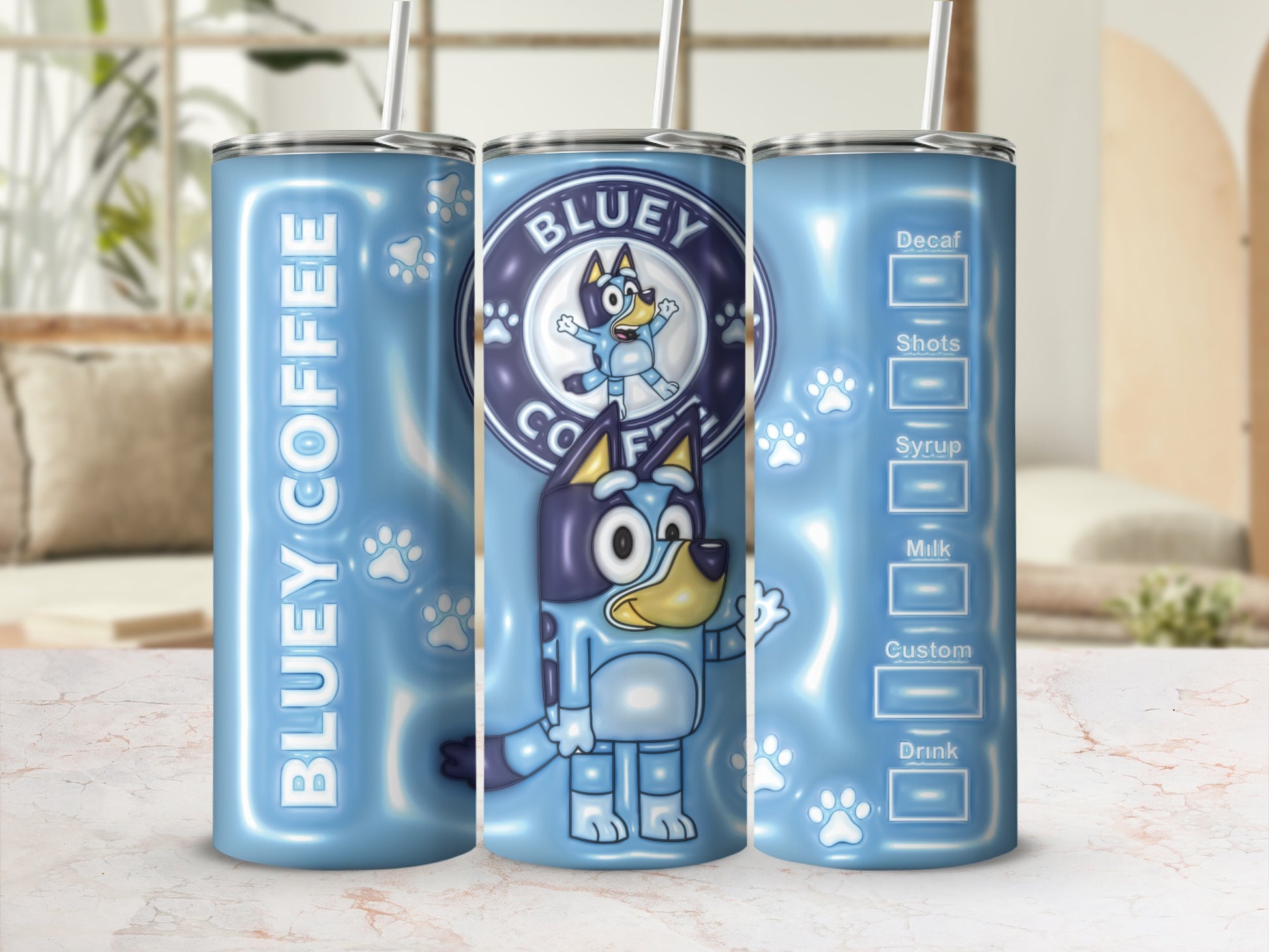 Bluey Coffee Customizable Drinkware Tumbler