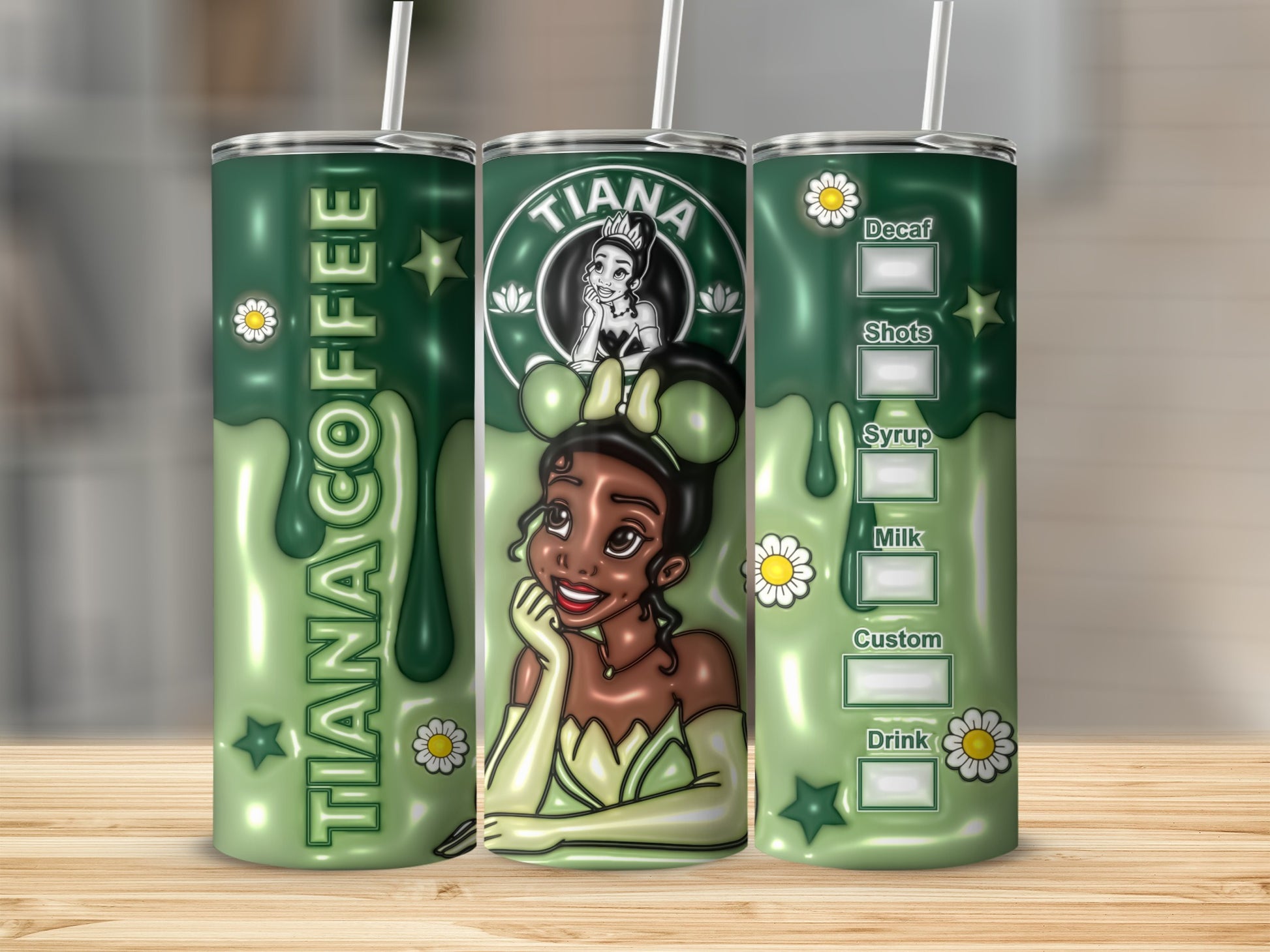 Tiana Coffee Custom Drink Tumbler Product