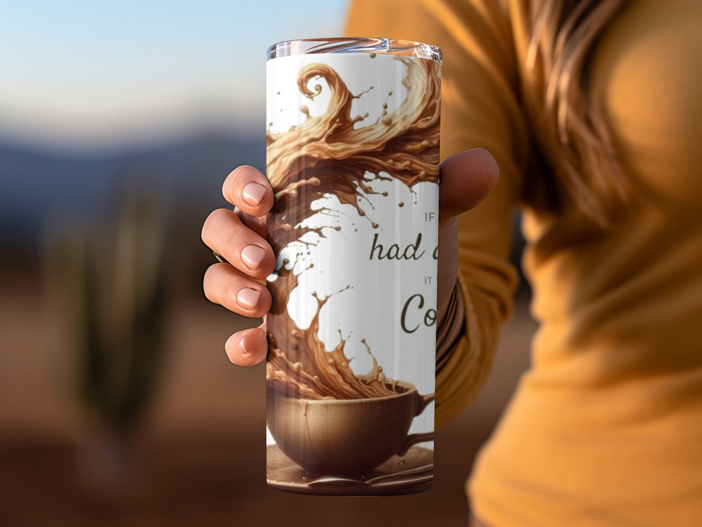 Coffee Splash Design Insulated Tumbler Cup Product
