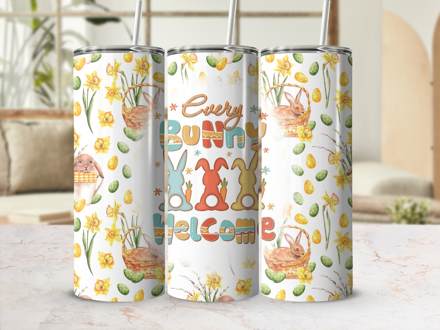 Every Bunny Welcome Easter Daffodil Egg Tumbler product type