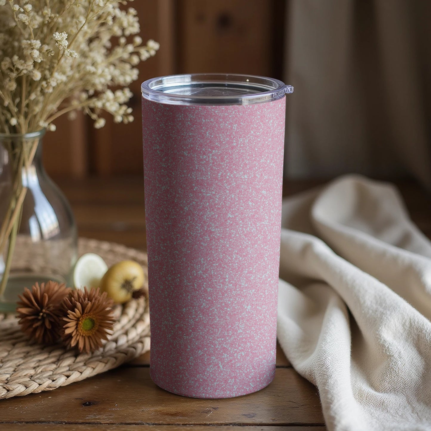 Pink Patterned Tumbler for Everyday Use