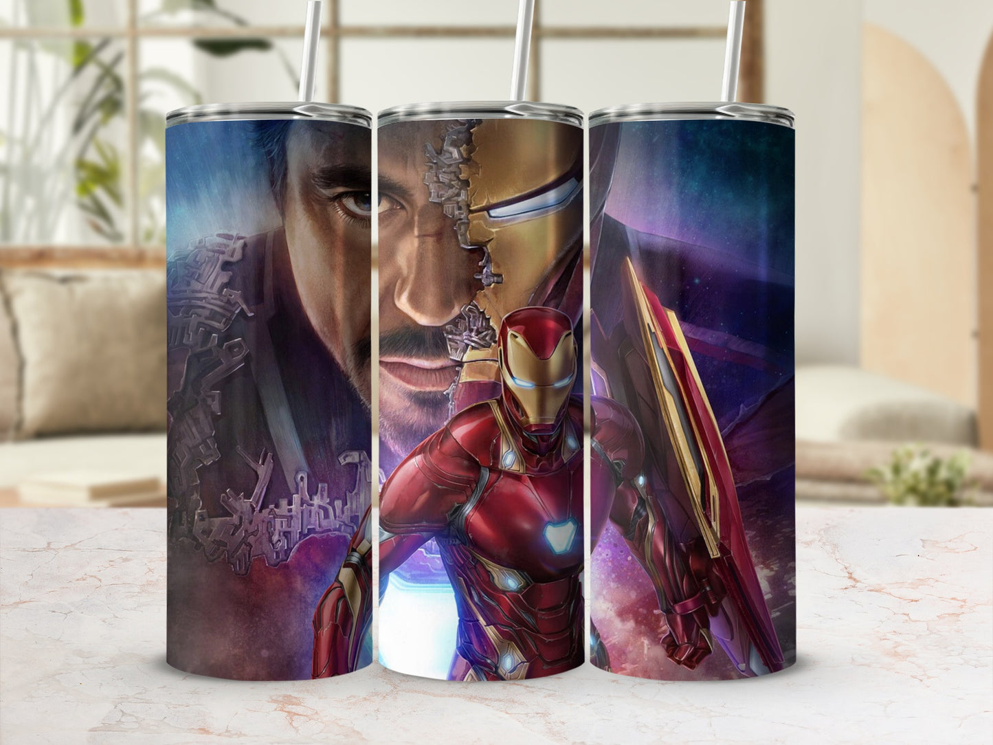 Superhero Inspired Stainless Steel Tumbler Flask