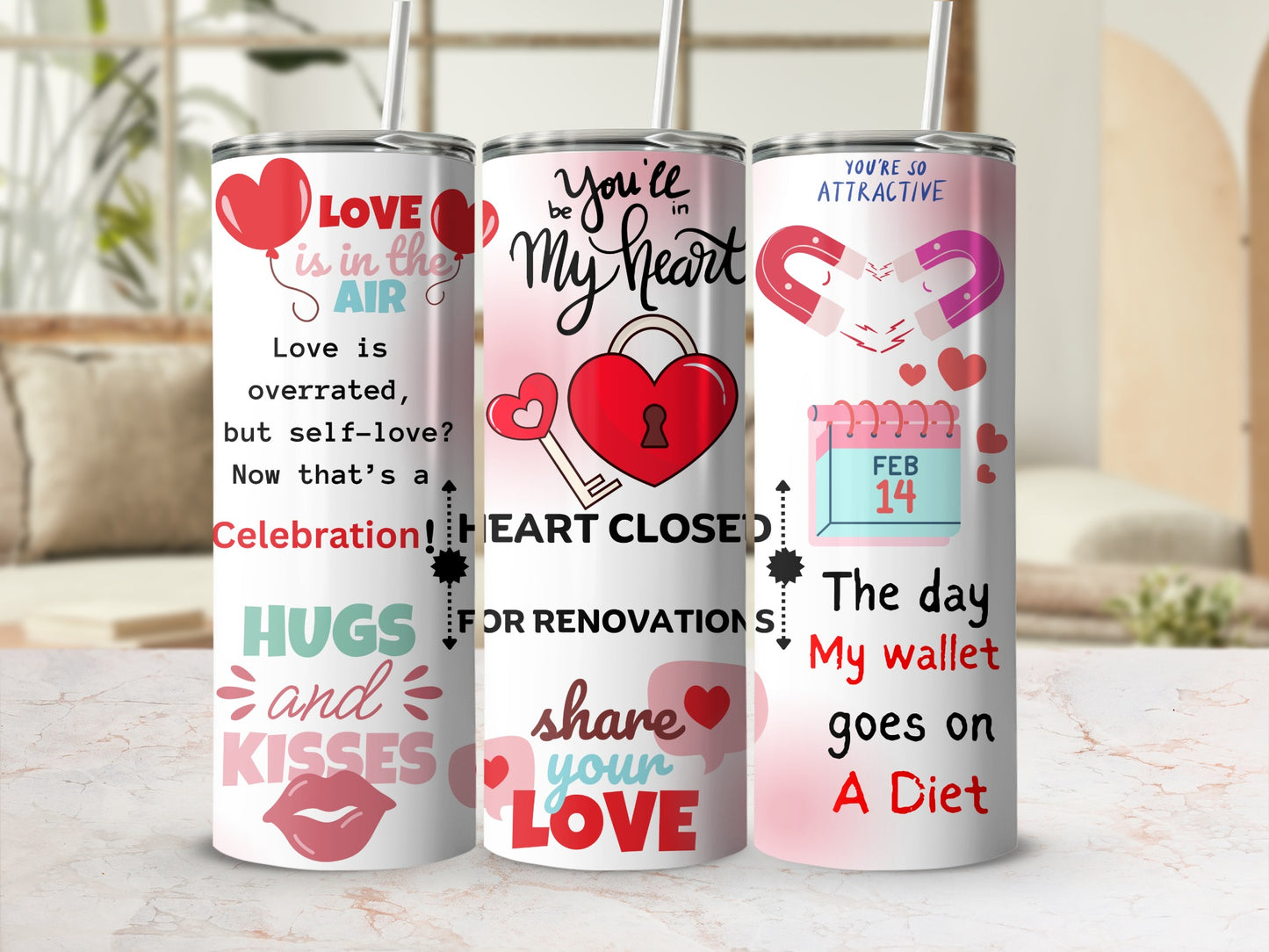 Heart Closed for Renovation Share Your Love Tumbler