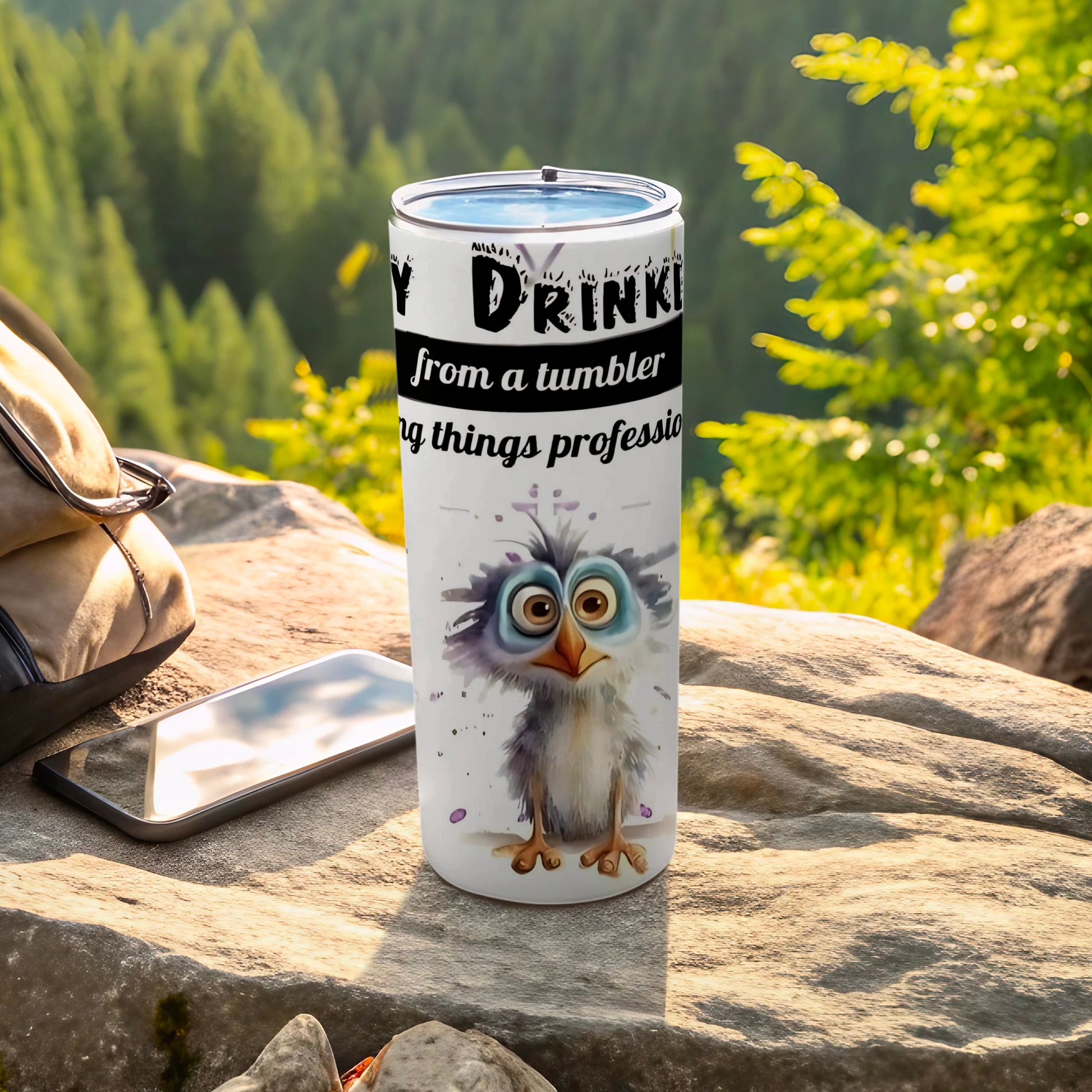 Cute Owl Design Tumbler for Professional Beverages