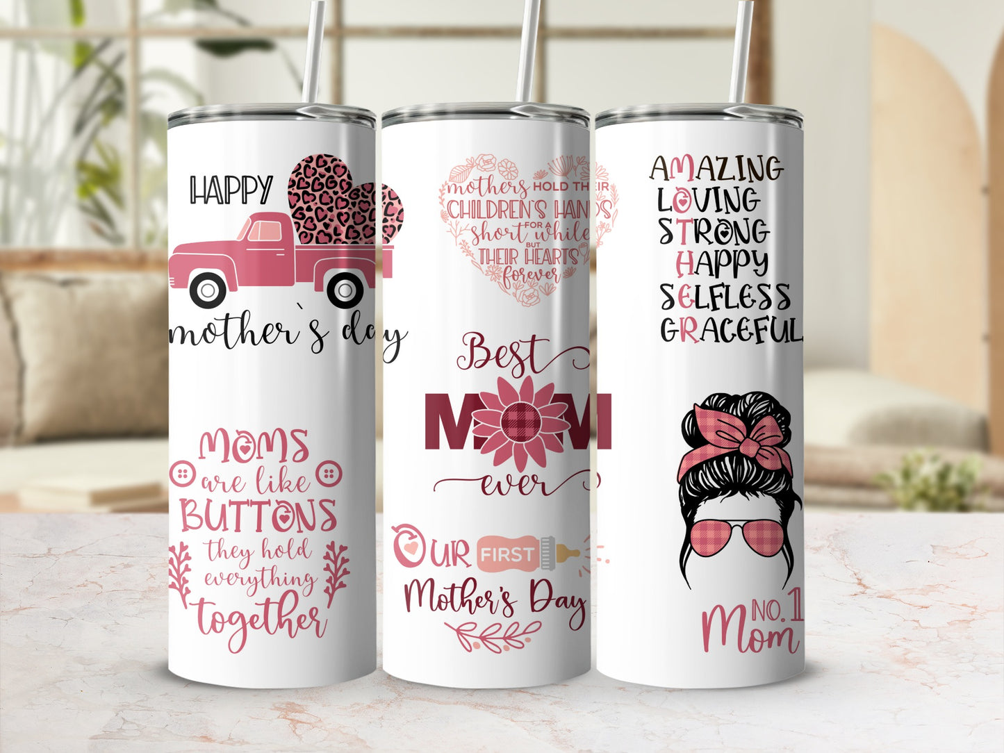 Best Mom Ever Our First Mother's Day Cup Tumblers