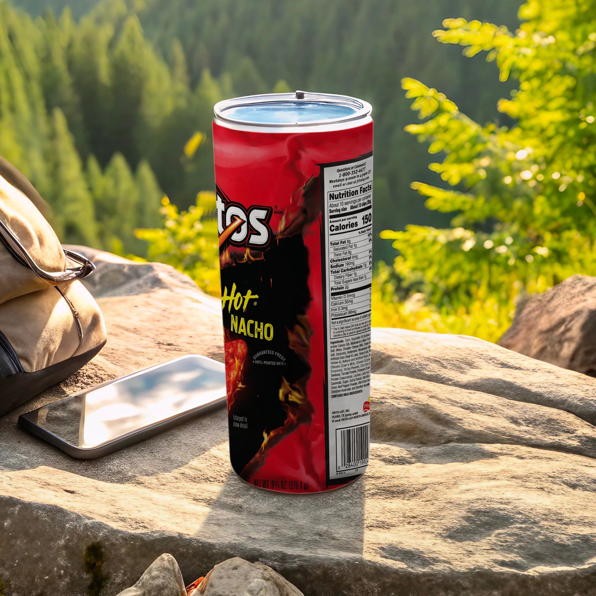 Doritos Hot Nacho Can 9 3/4 OZ Calories 150 Snack product type