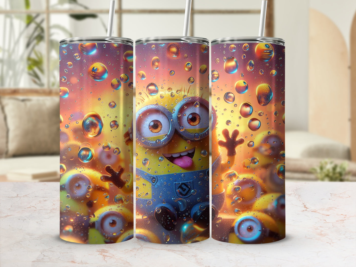 Cute Minion Droplet Design Insulated Tumbler Product
