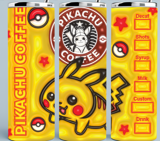 Pikachu Coffee Starbucks Tumbler