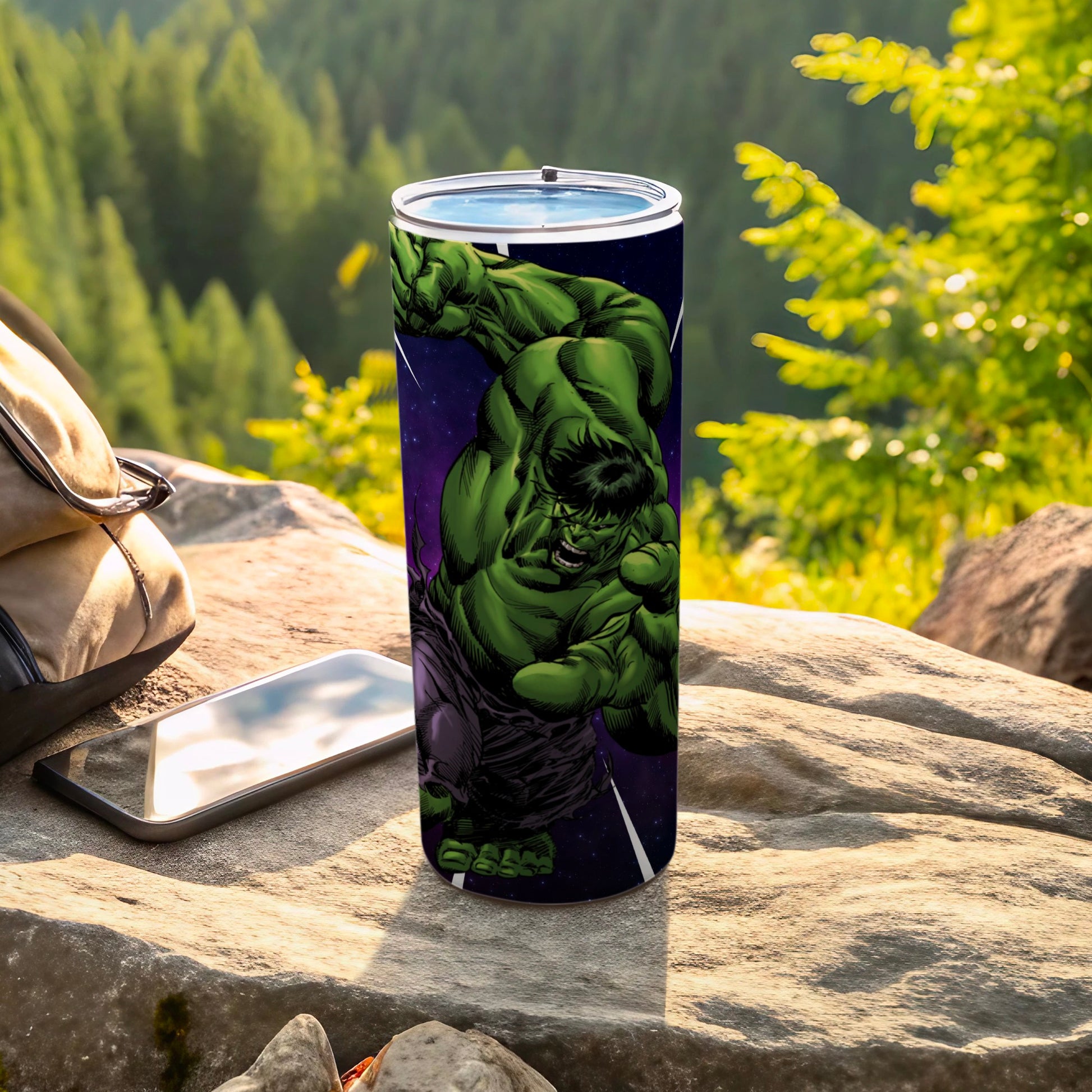 Hulk Action Pose Travel Tumbler for Outdoor Adventures