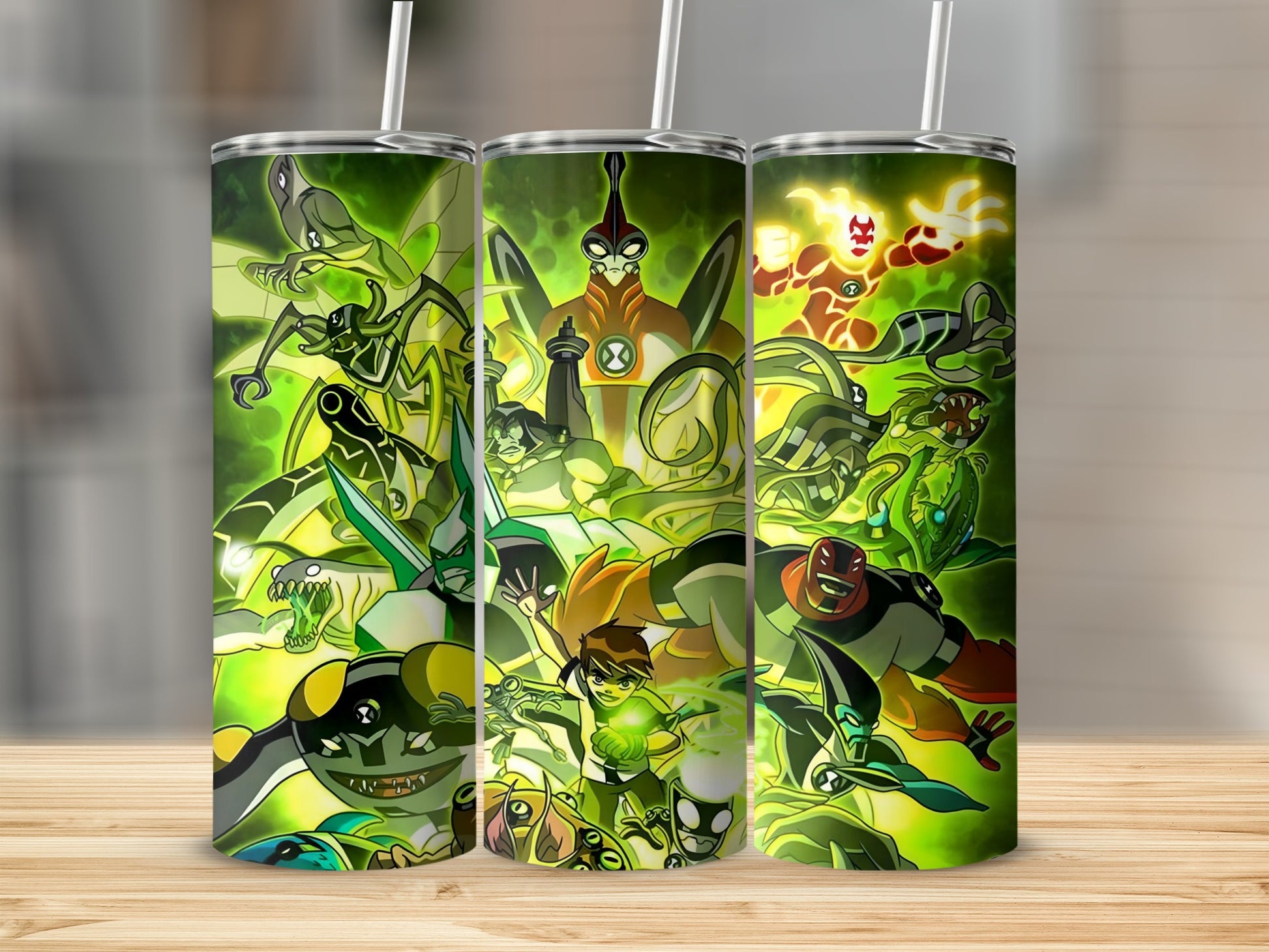 Ben 10 Alien Force themed stainless steel tumbler