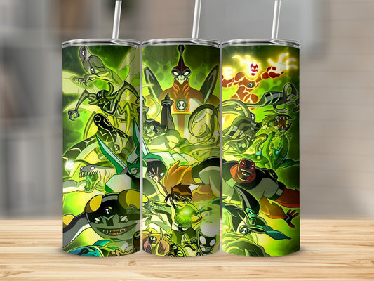 Ben 10 Alien Force themed stainless steel tumbler