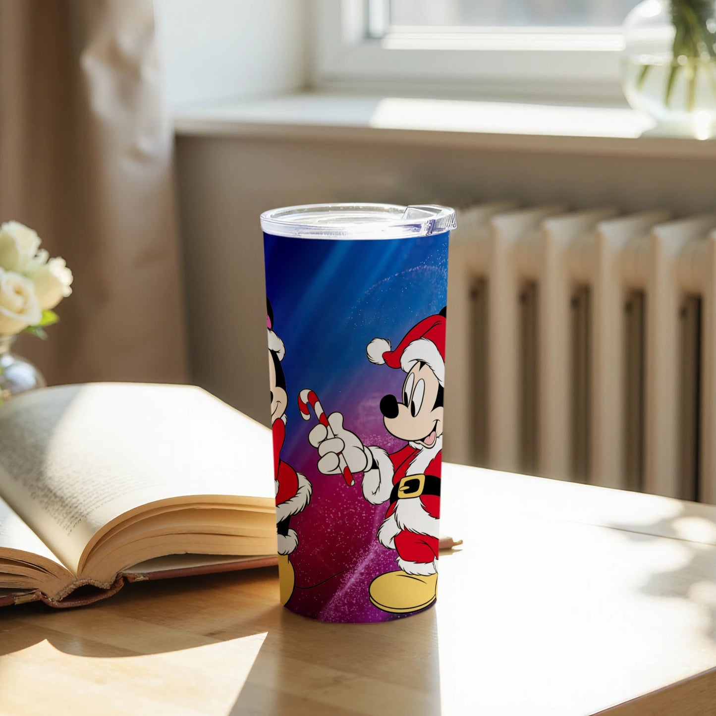 Disney Christmas Santa Mickey and Minnie Tumbler Cup