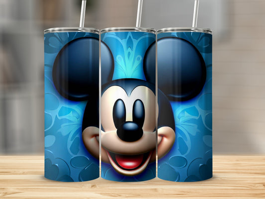 Vibrant Mickey Mouse Design Travel Tumbler
