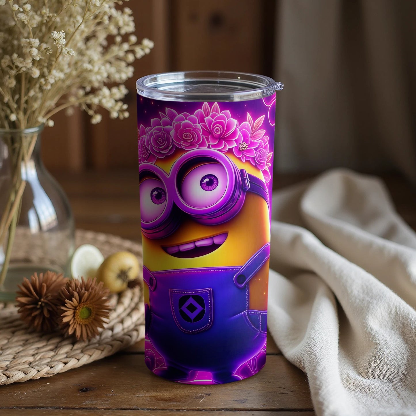 Colorful Cartoon Character Themed Tumbler