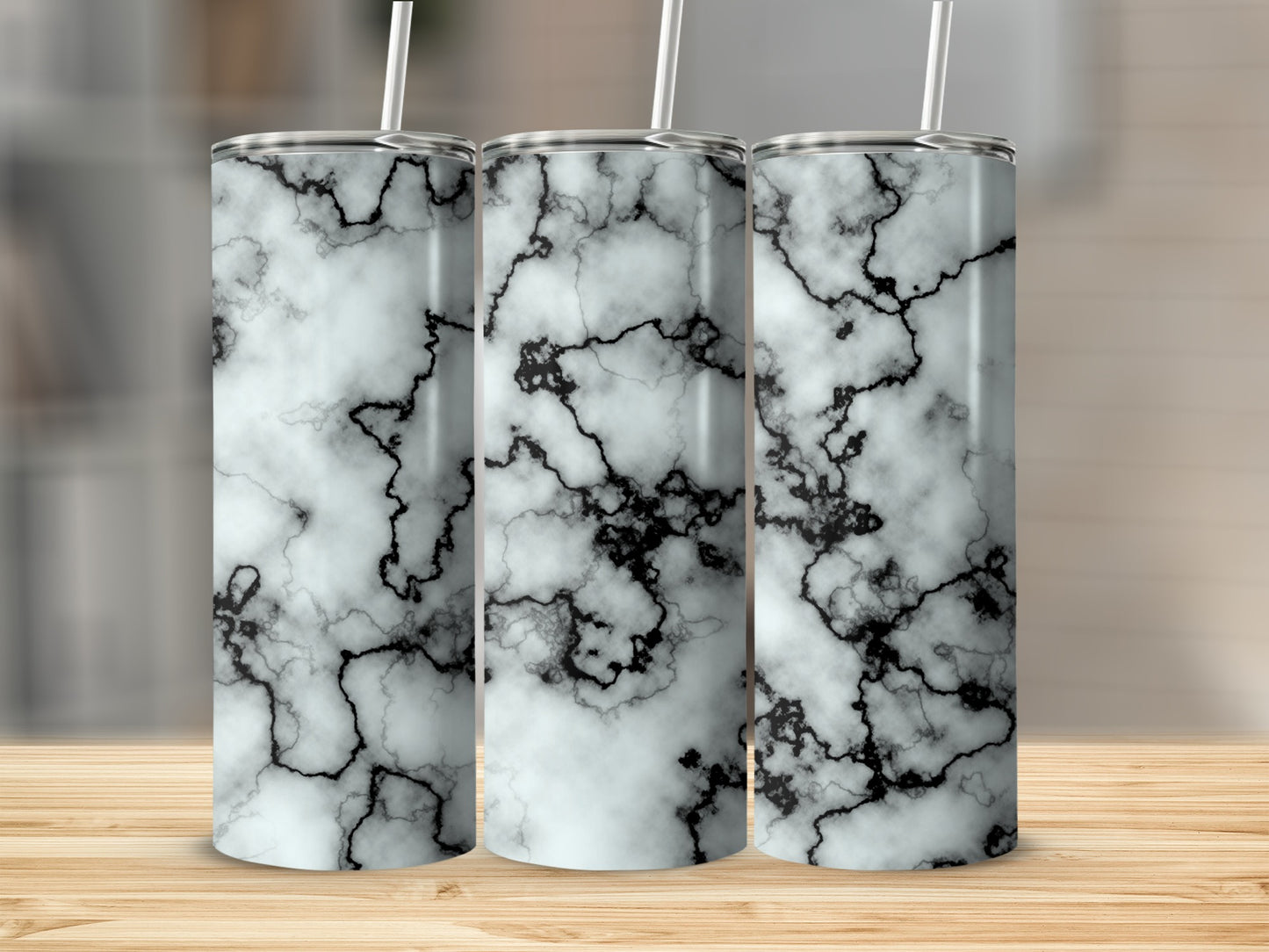 White Black Marble Style Patterned Look product type