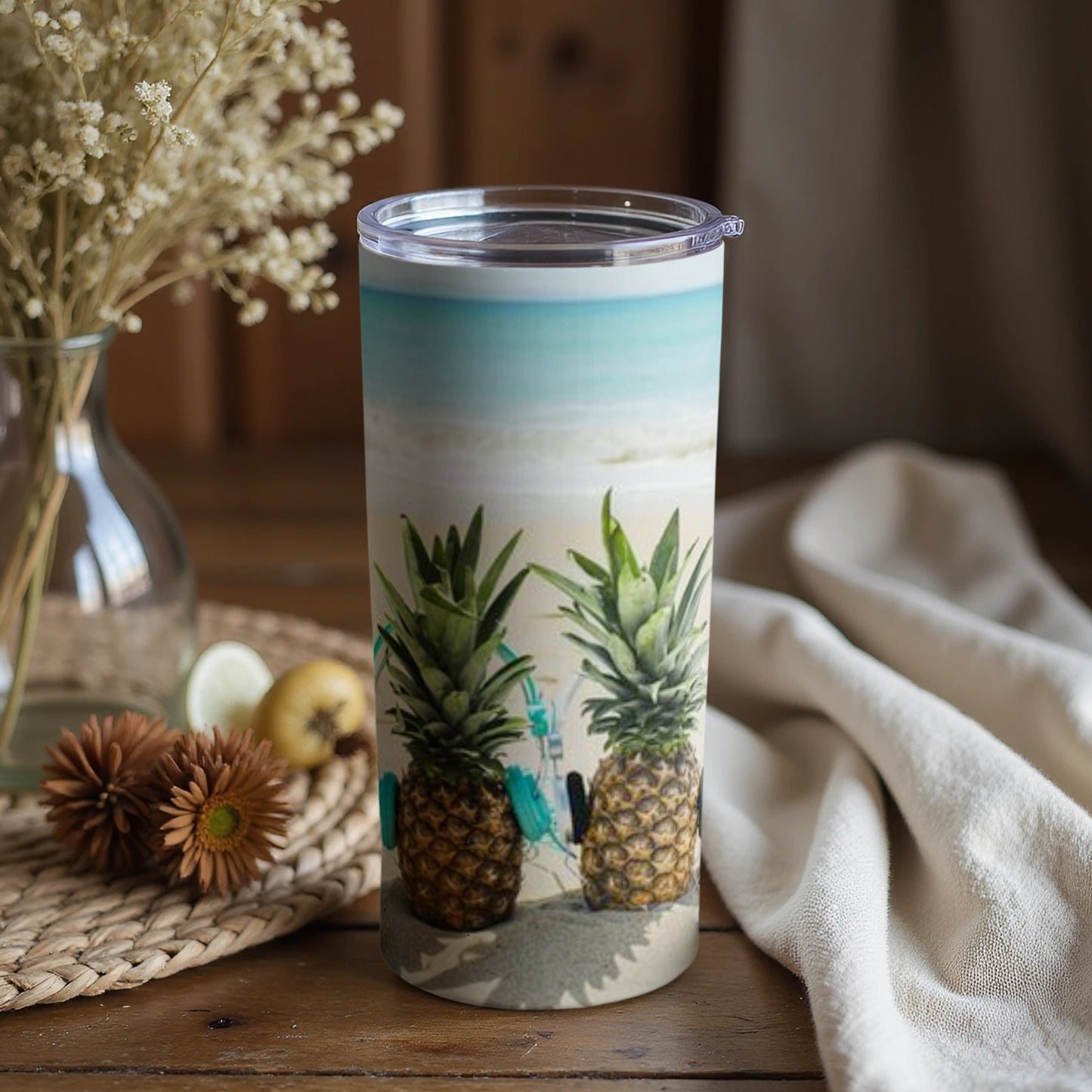 Pineapple Beach Vibes Insulated Tumbler product