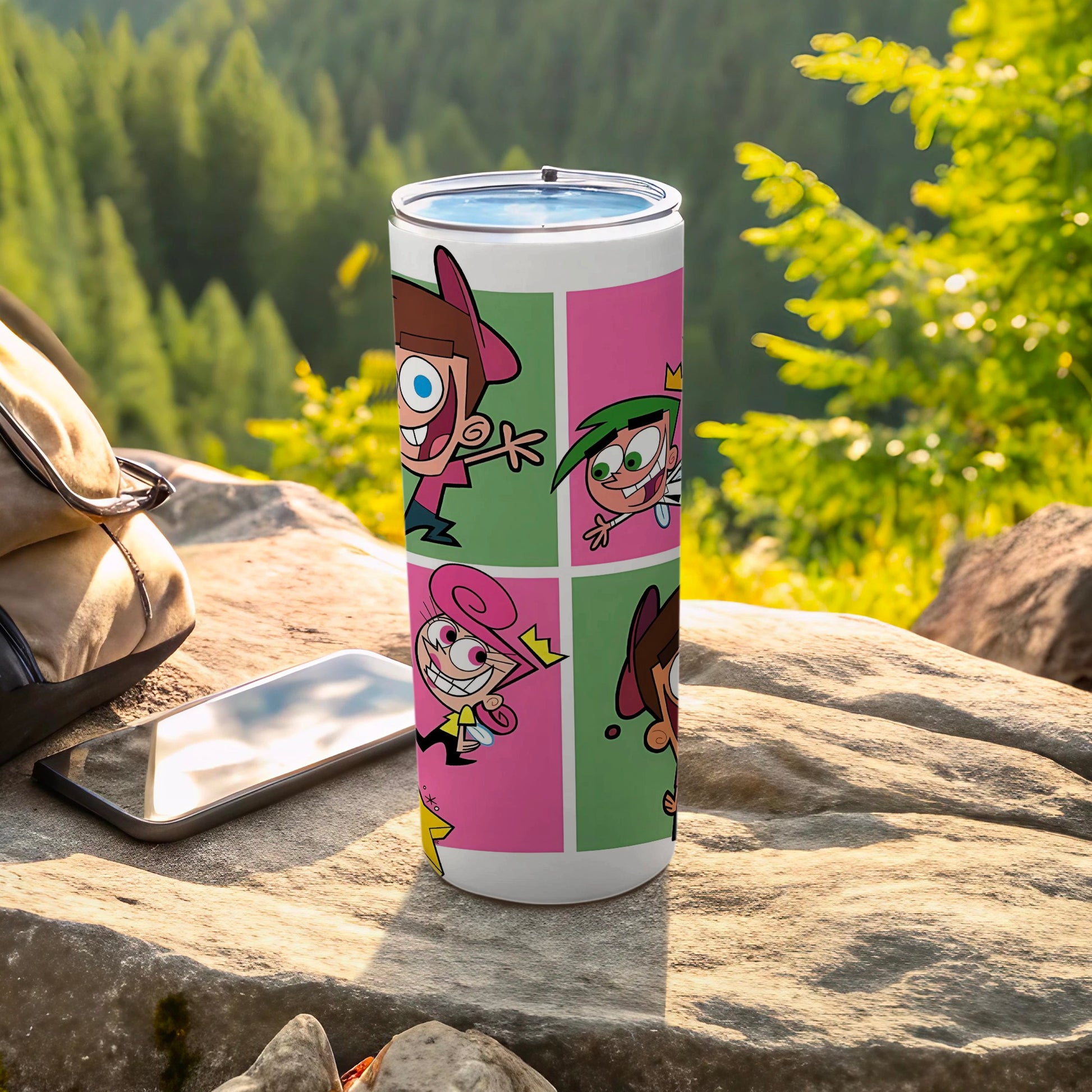 Colorful Cartoon Character Travel Tumbler Cup