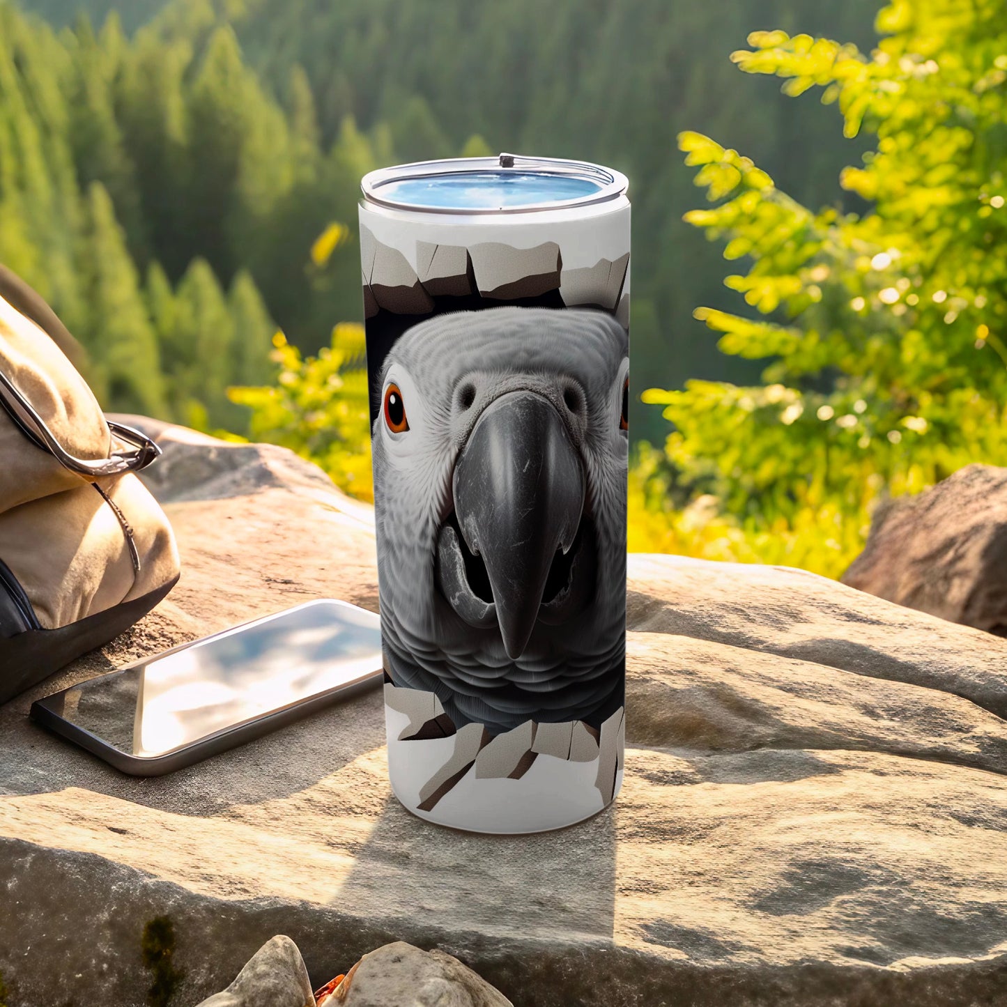 African Grey Parrot Face Shattered Effect Tumbler product type
African Grey Parrot
Parrot Tumbler
Bird Lover Gift
Grey Parrot Art
Shattered Effect
Animal Drinkware
Unique Tumbler
Travel Tumbler
Insulated Cup
Parrot Design
Nature Theme
Wildlife Product
Bird Gift Idea
Exotic Bird Art
Parrot Face
Drink Container
Novelty Tumbler
Outdoor Drinkware
Cute Parrot
Bird Collectible
