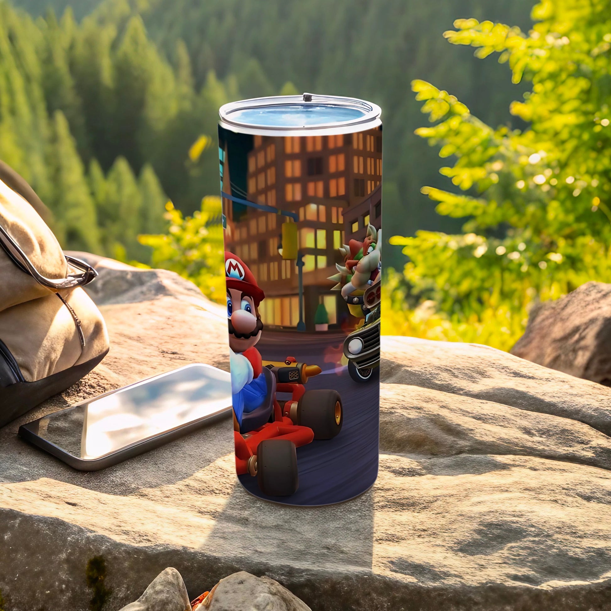 Mario Kart Adventure Themed Tumbler for Kids Adults