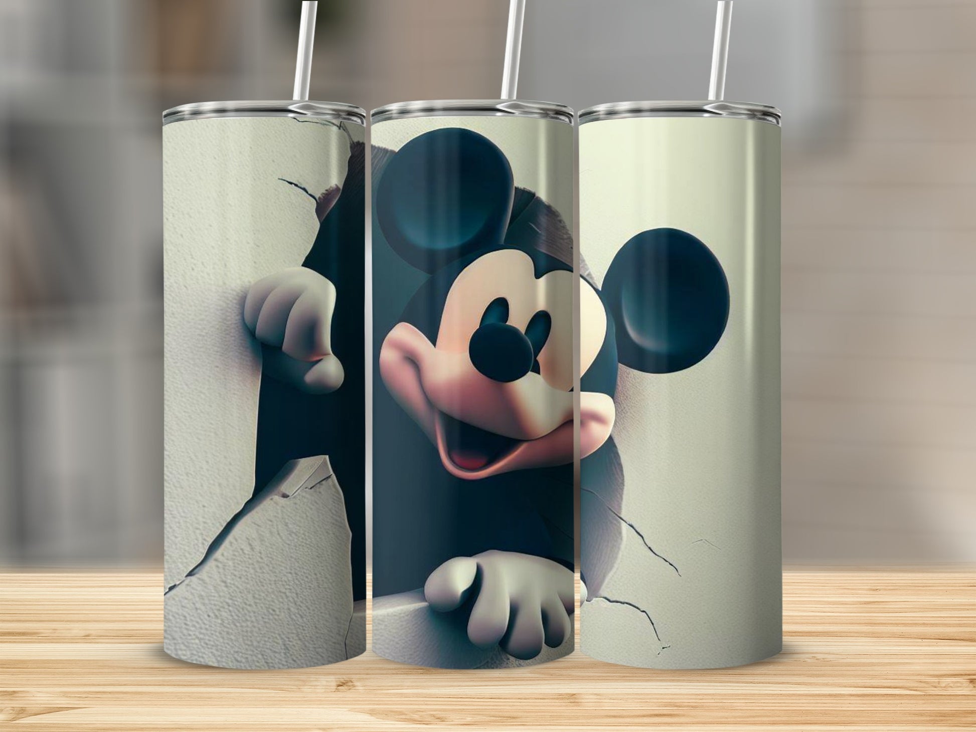 Mickey Mouse Tumblers Breaking Through Design