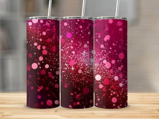 Shimmering Pink Glitter Sparkle Design Tumbler product type