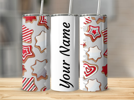Personalized Holiday Cookie Design Tumbler