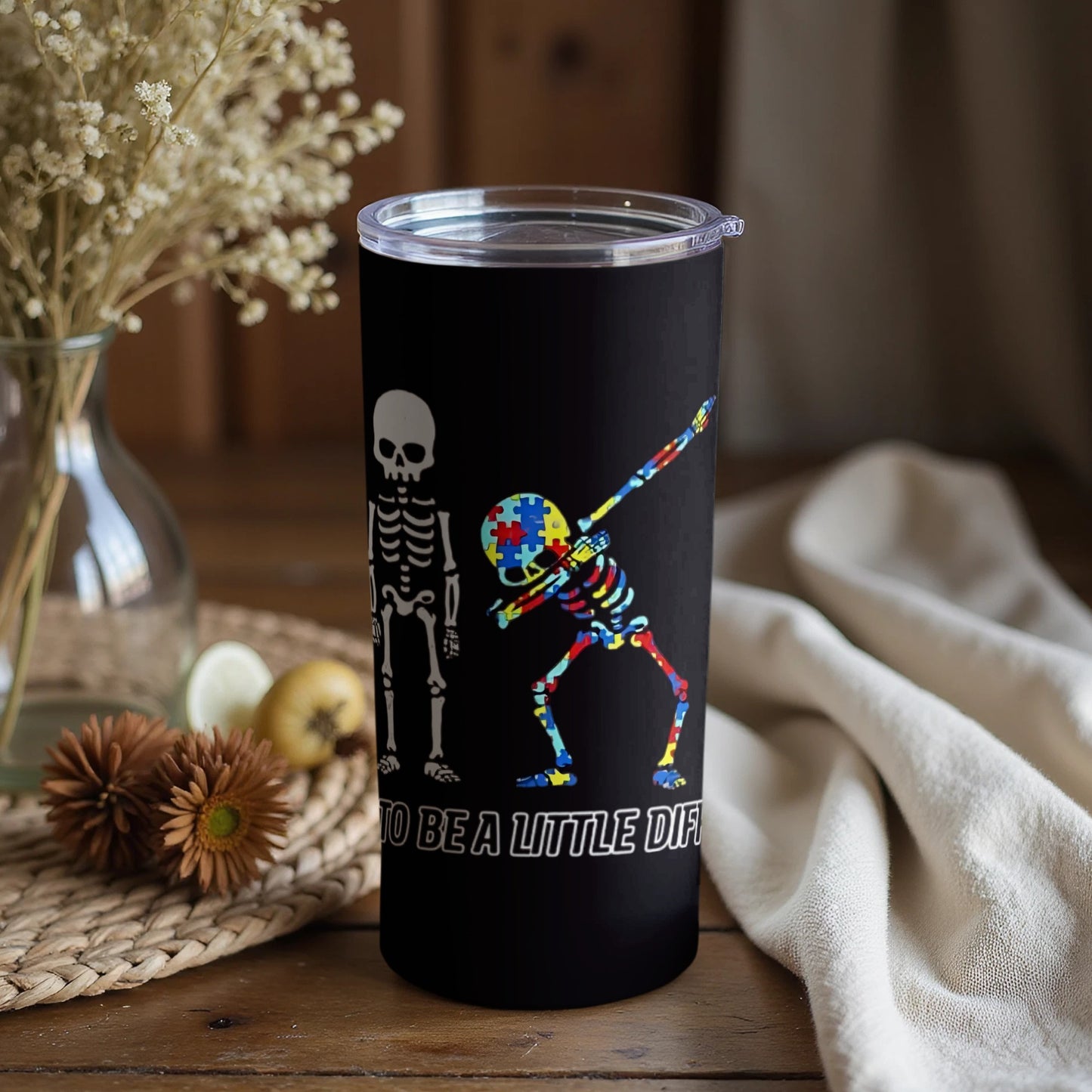 Skeleton Dabbing Motivational Design Tumbler