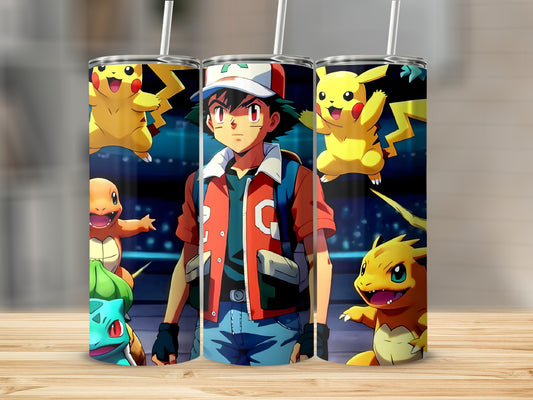 Ash Ketchum with Pokémon Friends Tumbler Cup