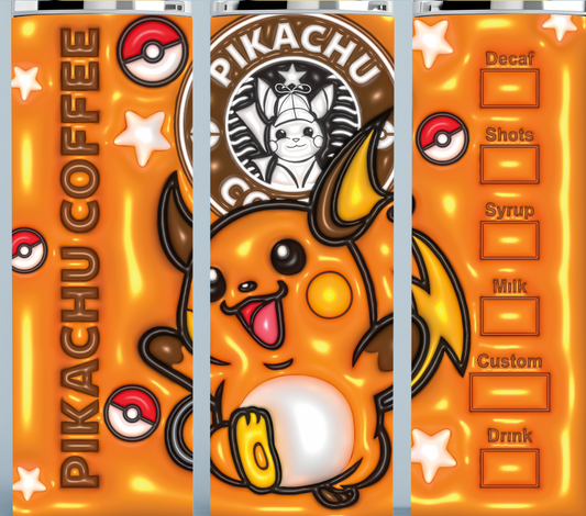 Pikachu Coffee Starbucks Tumbler