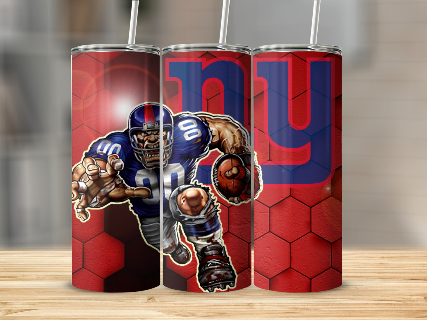 Football Player NY Giants Customizable Tumbler