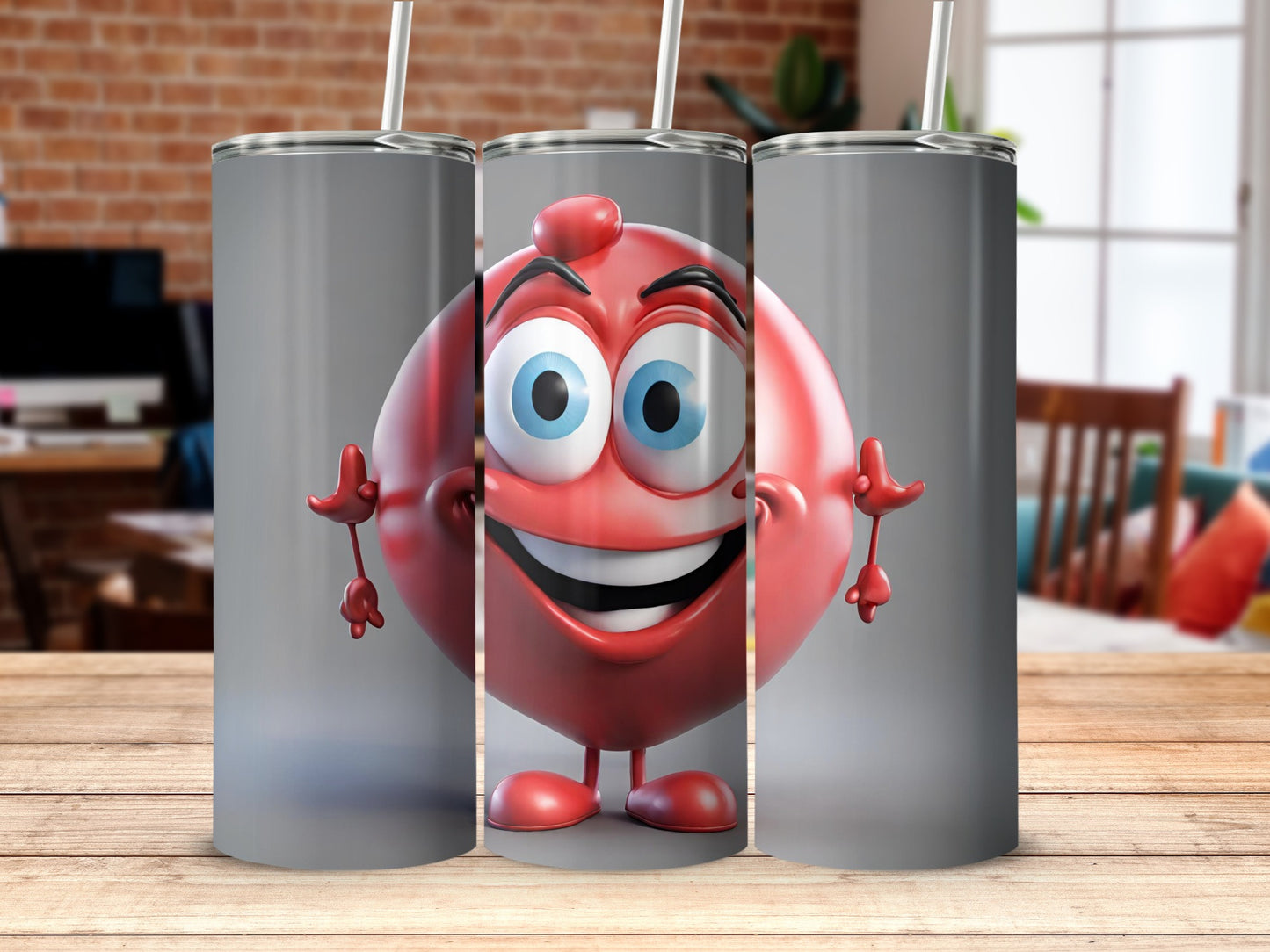 Funny Cartoon Character with Big Eyes Tumbler Product