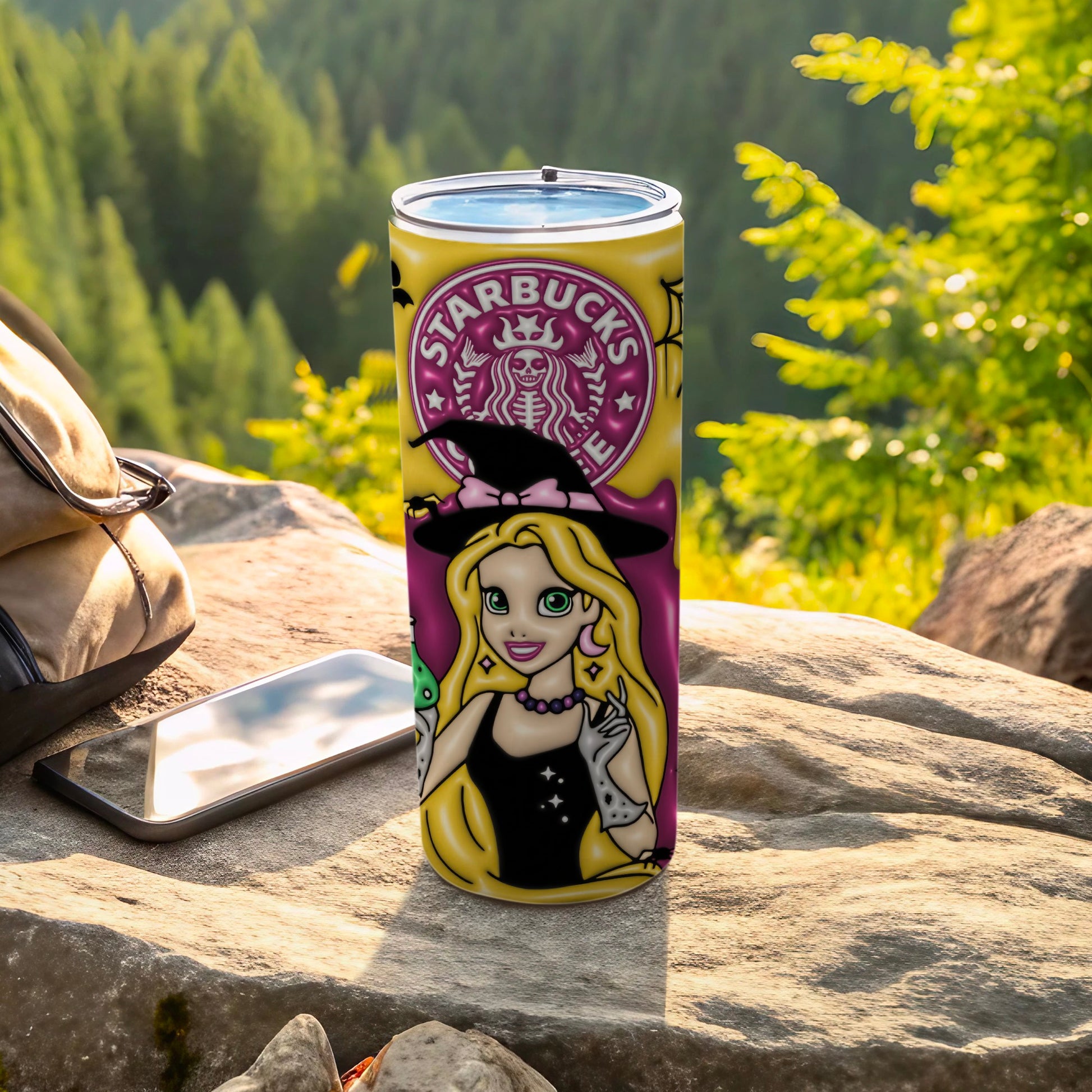 Starbucks Witch Theme Blonde Doll Thermos Cup Flask