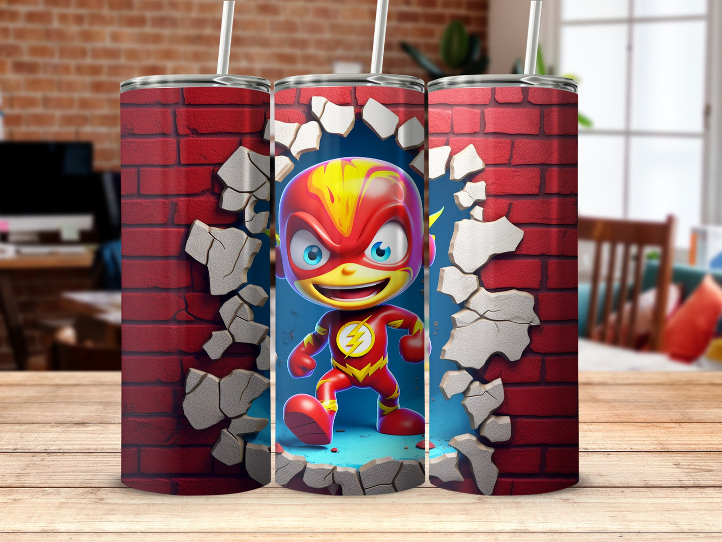Superhero Breakout Graphic Tumbler Cup for Fans