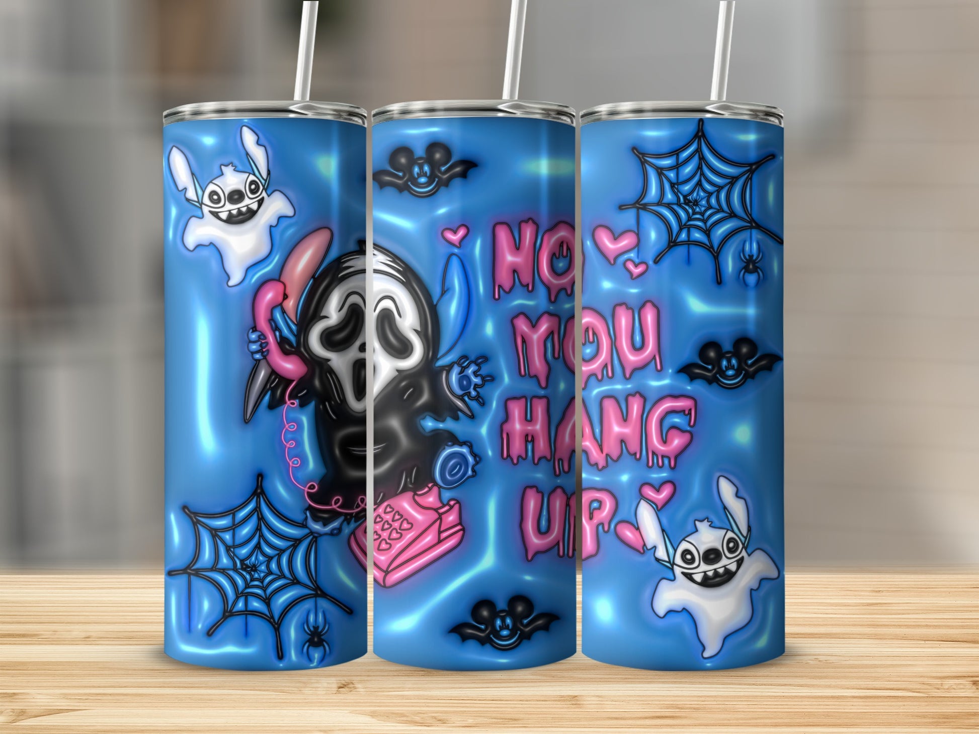 Spooky Ghost No You Hang Up Unique Tumbler Design