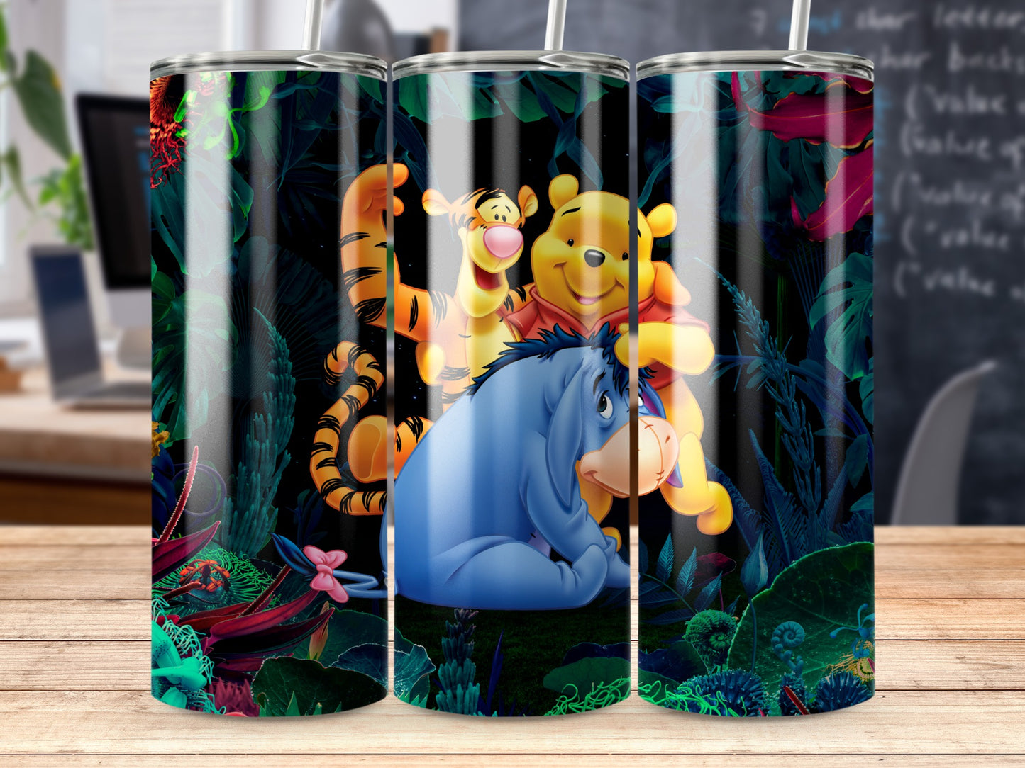 Winnie the Pooh Characters Patterned Tumbler